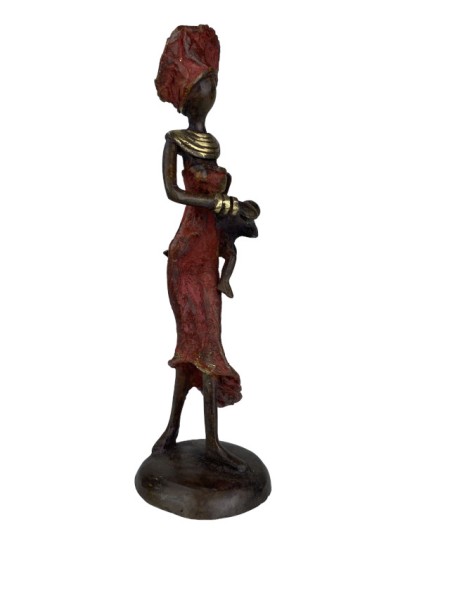 Bronze-Skulptur "Femme avec livre" by Karim